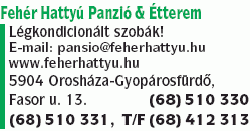   - Fehér Hattyú Panzió & Étterem